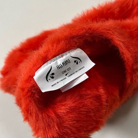 Free People ORANGE Camille Fuzzy Beret OS - Picture 5 of 9